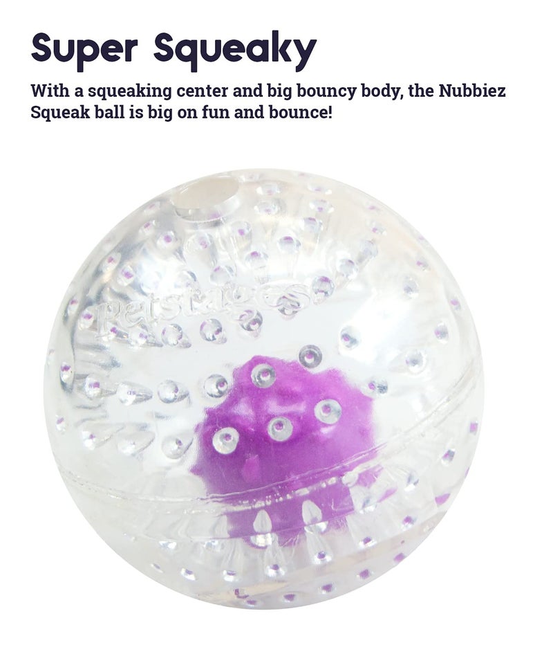 Petstages Nubbiez Treat and Squeak Ball Dog Toy - Image 4